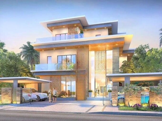 Damac lagoons townhouses at hessa street dubai location