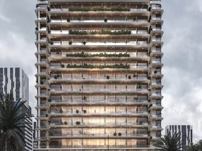 Peace Avenue apartment building in Downtown Jebel Ali, Dubai