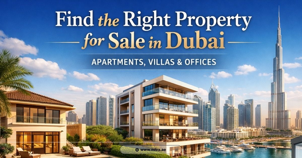 Find the Right Property for Sale in Dubai Apartments, Villas, and Office